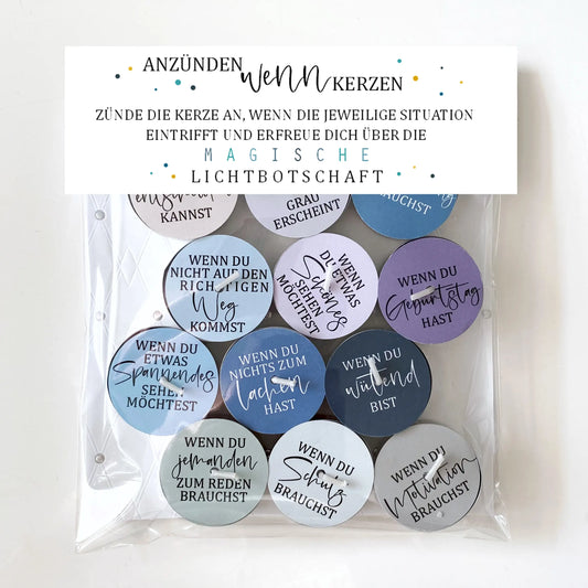 12 Zauberkerzen «Anzünden-WENN-Kerzen»