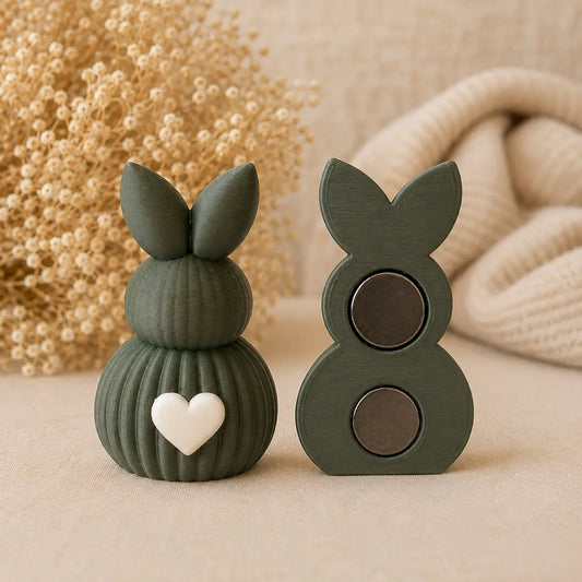 Magnet Hase Hoppy Vor- & Rückseite