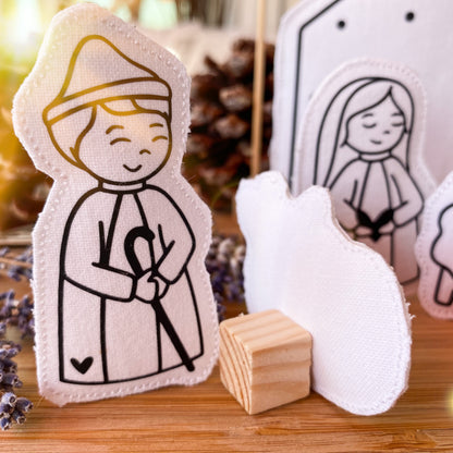 Weihnachtskrippe | Krippenfigur Rücksenansicht