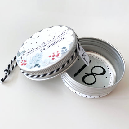 Mini Adventskalender - 24 Sprüche