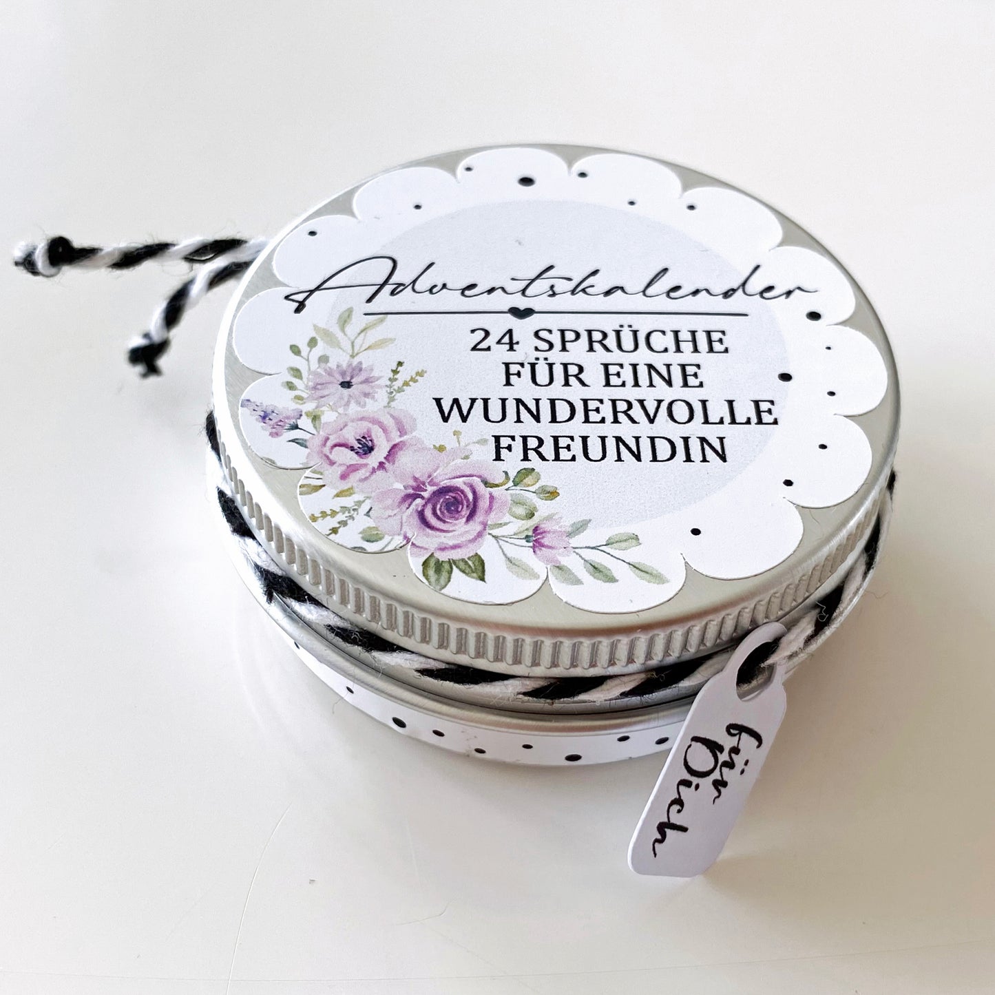 Mini Adventskalender «24 Sprüche für Freundinnen»