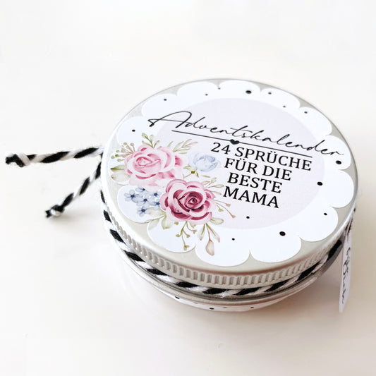 Mini Adventskalender - 24 Sprüche für Mama