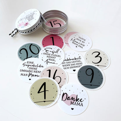 Mini Adventskalender - 24 Sprüche für Mama