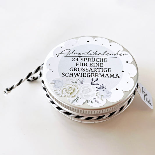 Mini Adventskalender - 24 Sprüche für Schwiegermama