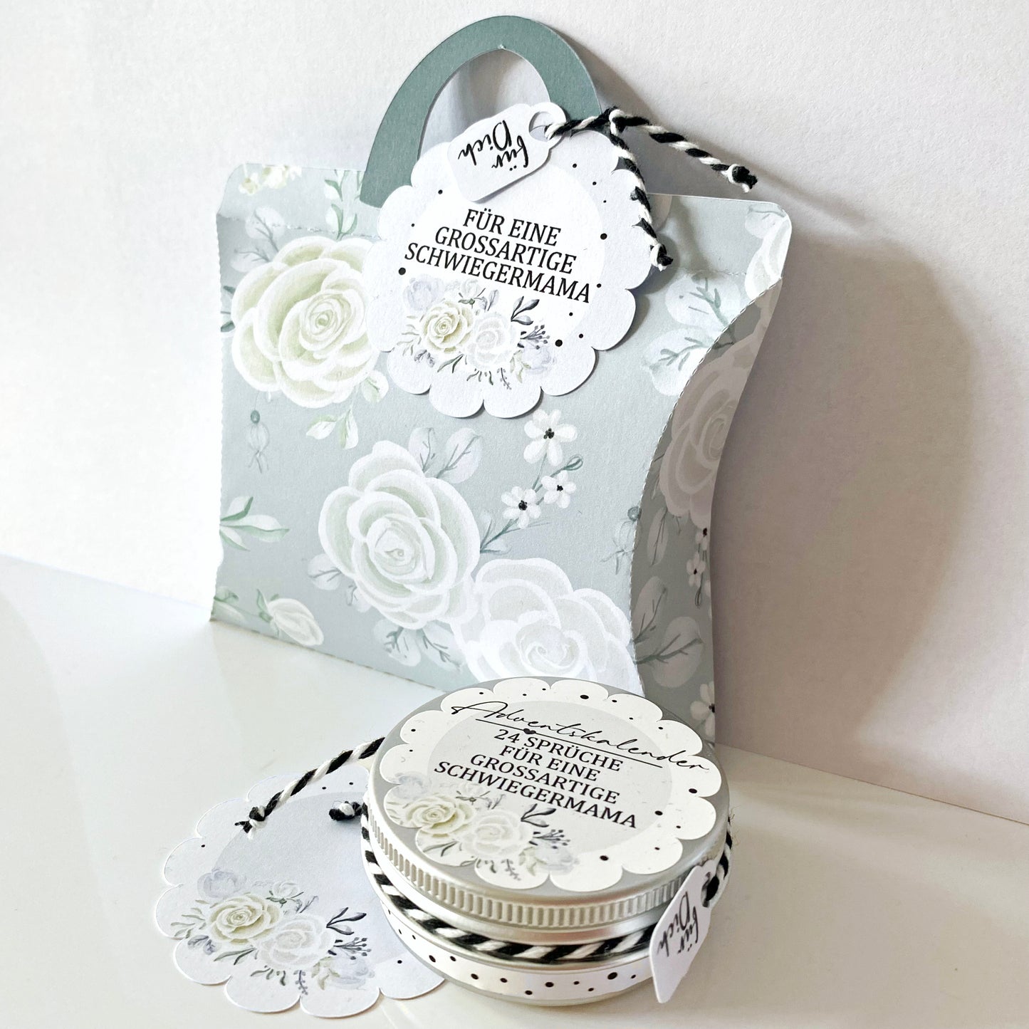 Mini Adventskalender - 24 Sprüche für Schwiegermama mit Verpackung