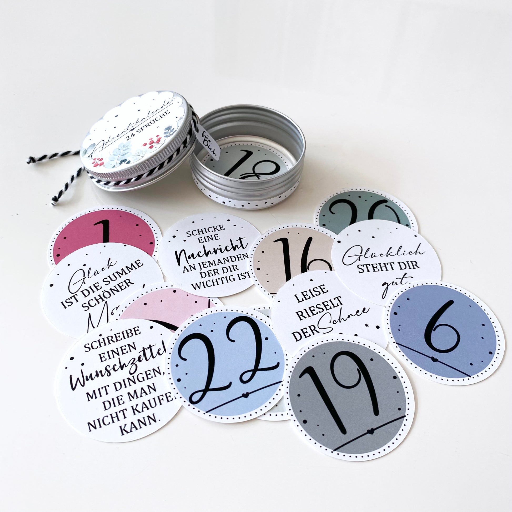 Mini Adventskalender - 24 Sprüche