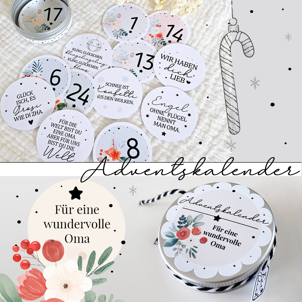 Mini Adventskalender für eine wundervolle Oma