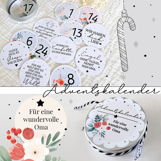Mini Adventskalender für eine wundervolle Oma