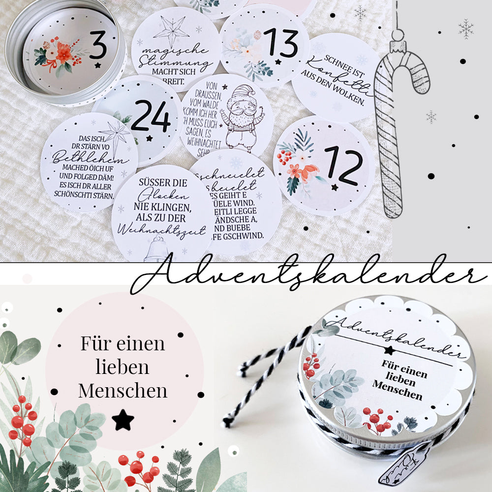 Mini Adventskalender für einen lieben Menschen