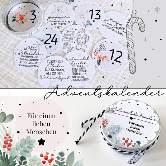 Mini Adventskalender für einen lieben Menschen