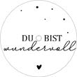 Einzelne Teelicht Botschaften | Du bist...