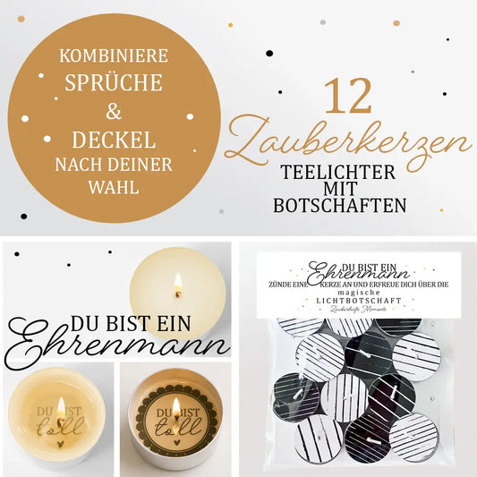 12 Zauberkerzen «Du bist ein Ehrenmann»