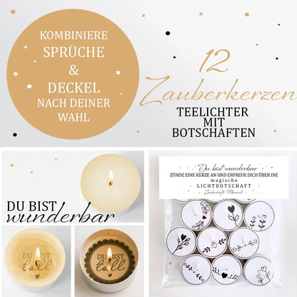 12 Zauberkerzen «Du bist wunderbar»