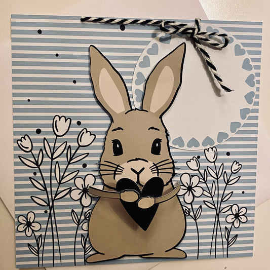 Einfachkarte • HERR HASE • beige