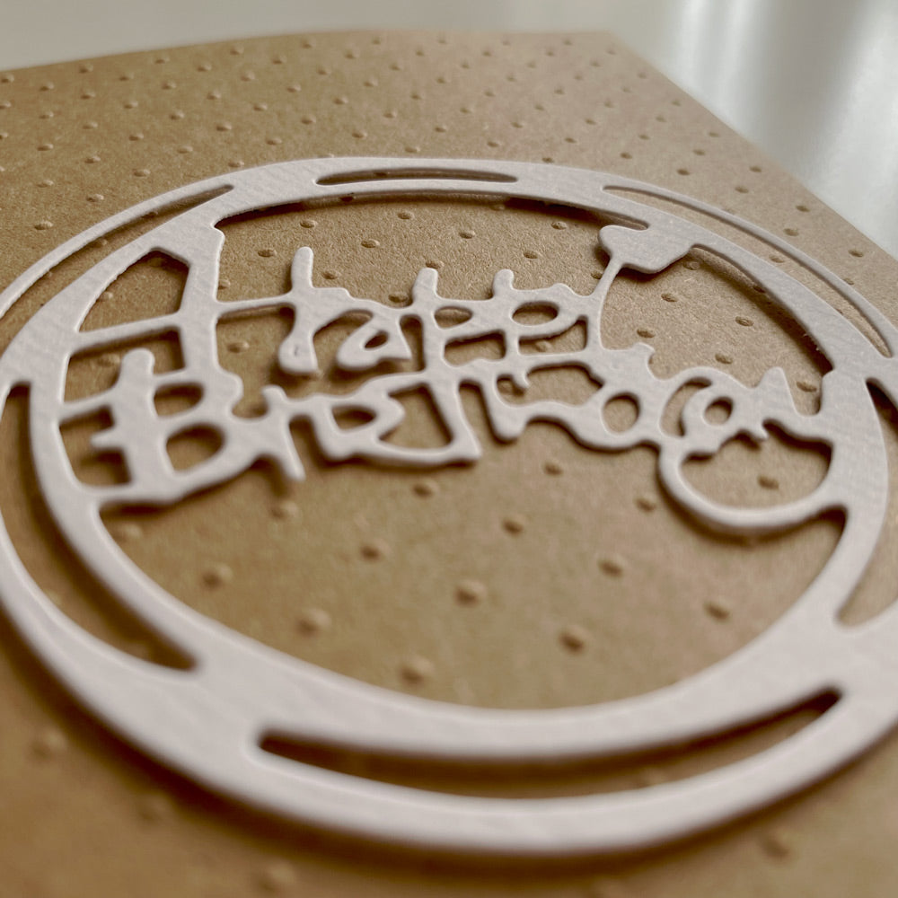 Karte aus Kraftpapier • HAPPY BIRTHDAY