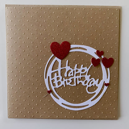Karte aus Kraftpapier • HAPPY BIRTHDAY