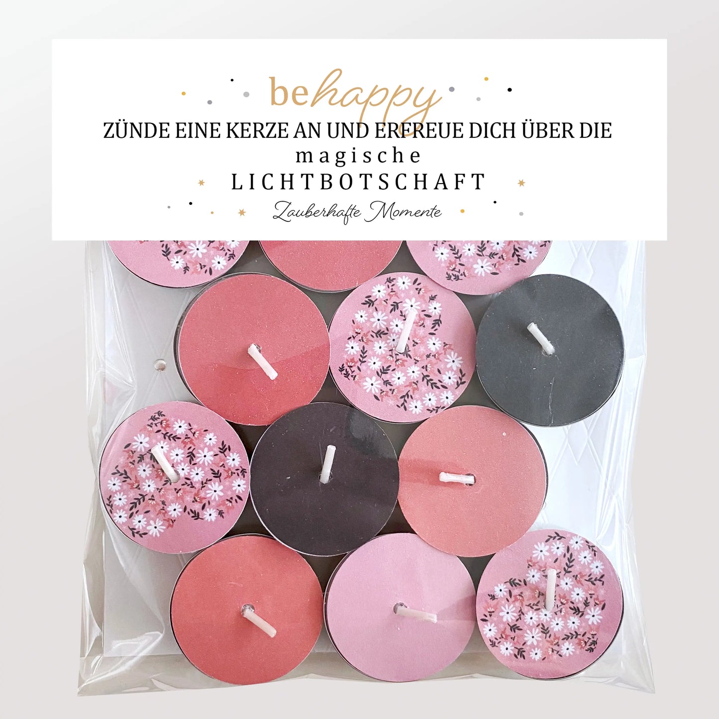 12 Zauberkerzen «be happy»