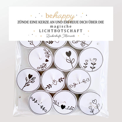 12 Zauberkerzen «be happy»