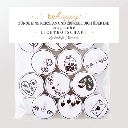 12 Zauberkerzen «be happy»