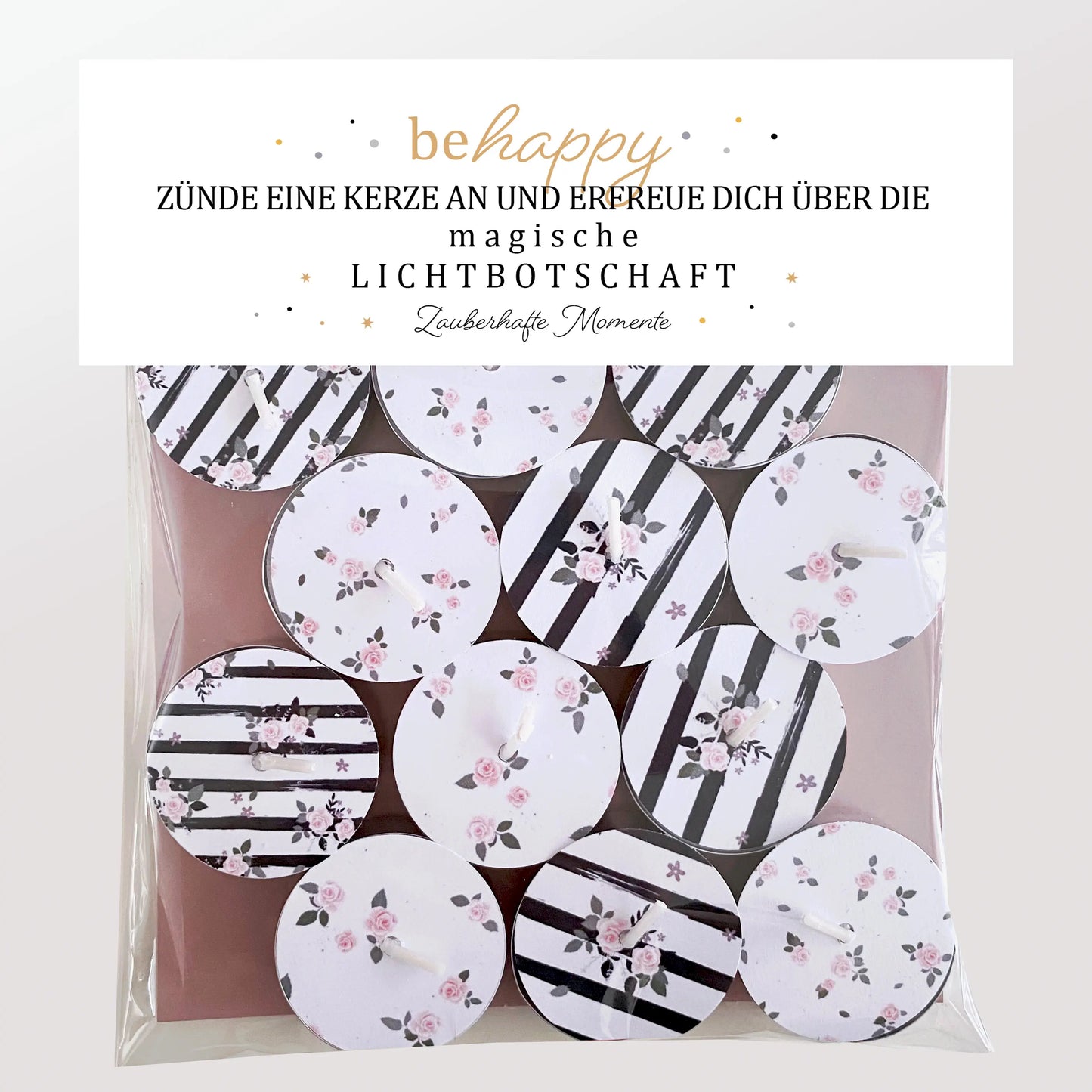 12 Zauberkerzen «be happy»