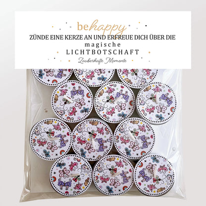12 Zauberkerzen «be happy»