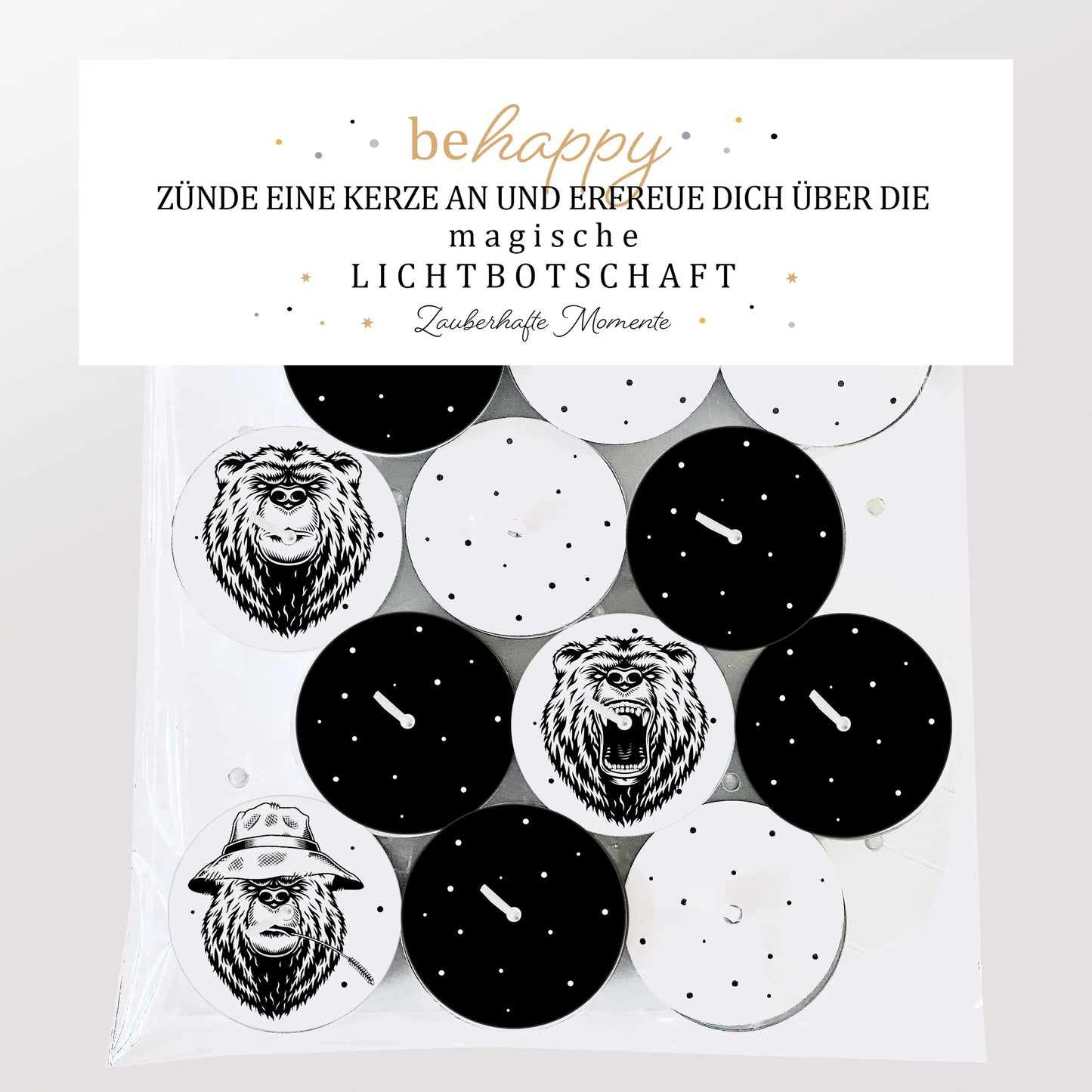 12 Zauberkerzen «be happy»