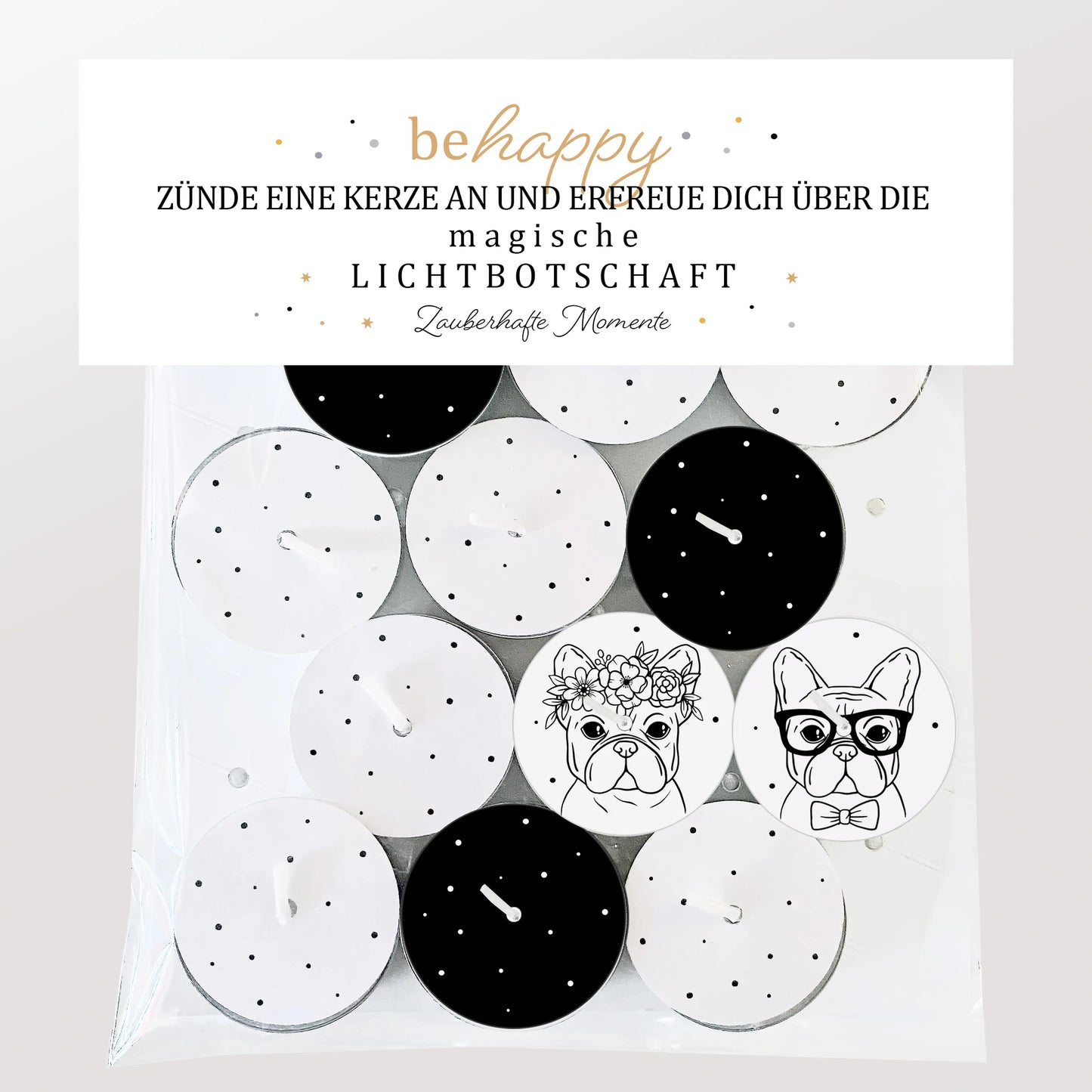 12 Zauberkerzen «be happy»