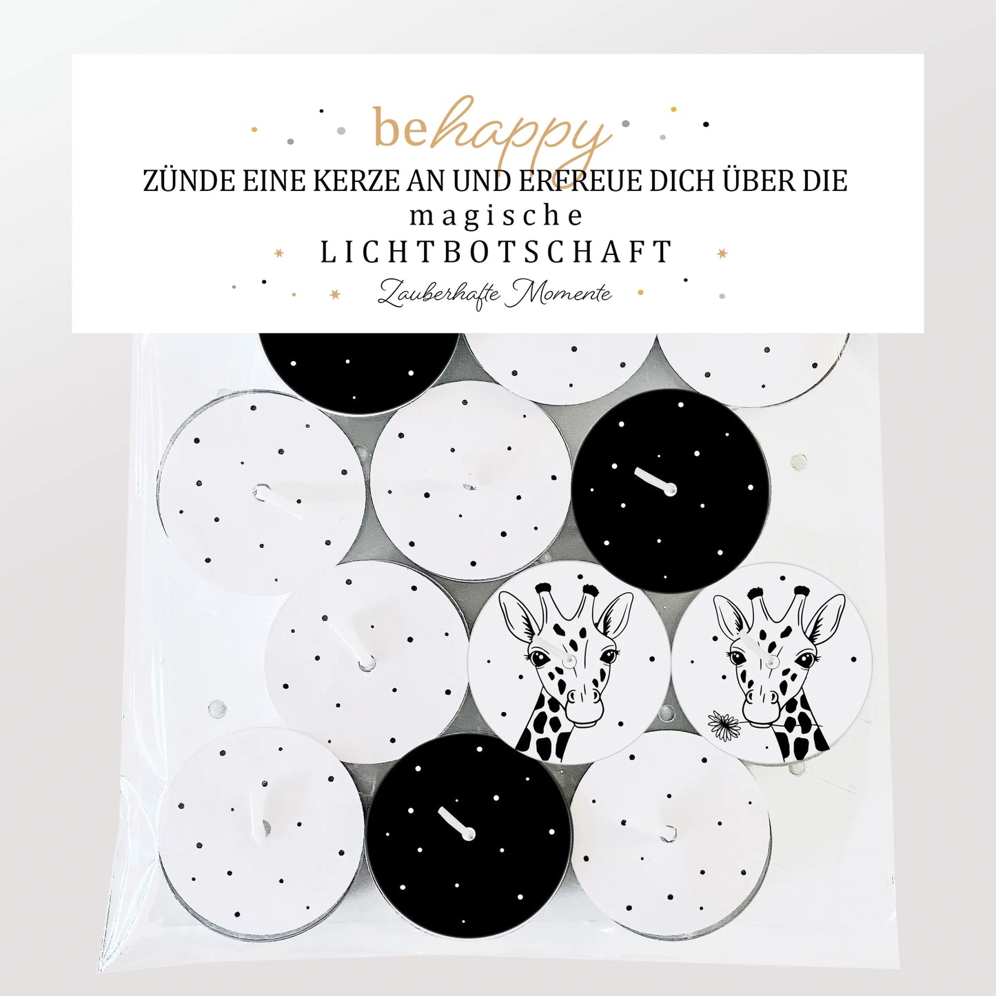 12 Zauberkerzen «be happy»