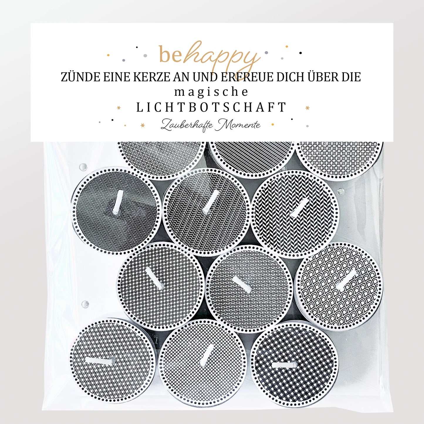 12 Zauberkerzen «be happy»