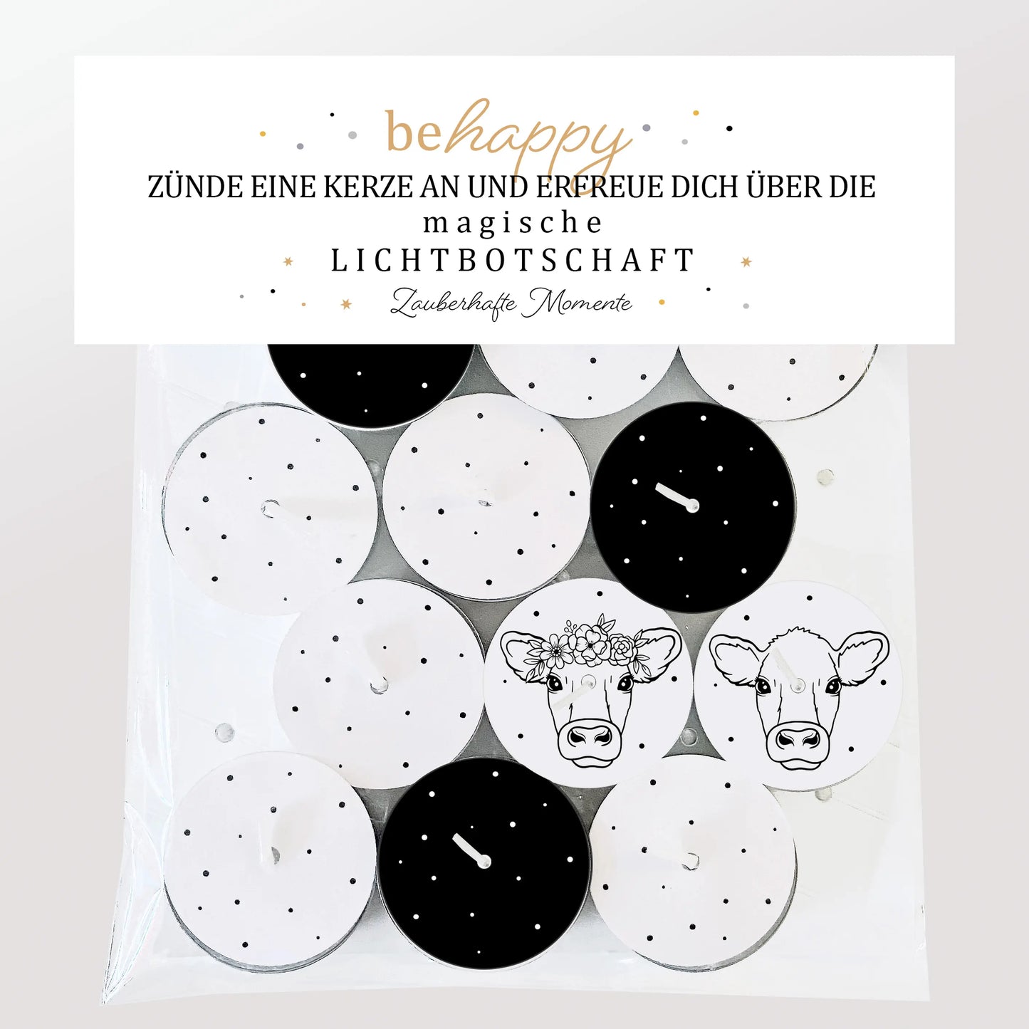 12 Zauberkerzen «be happy»