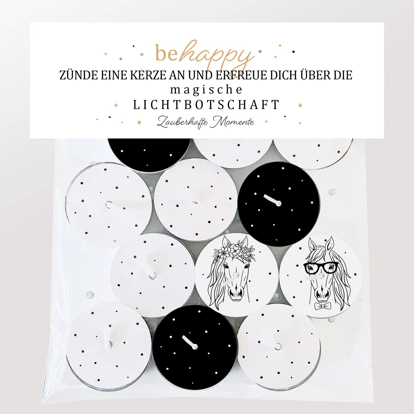 12 Zauberkerzen «be happy»