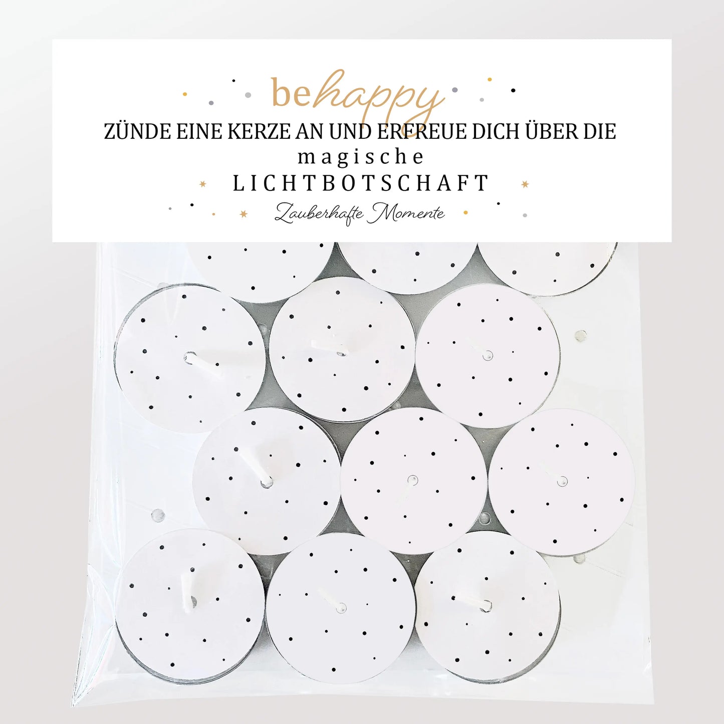 12 Zauberkerzen «be happy»