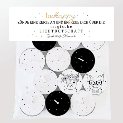 12 Zauberkerzen «be happy»