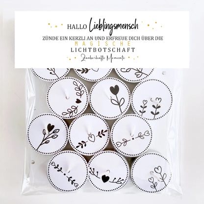 12 Zauberkerzen «Hallo Lieblingsmensch»