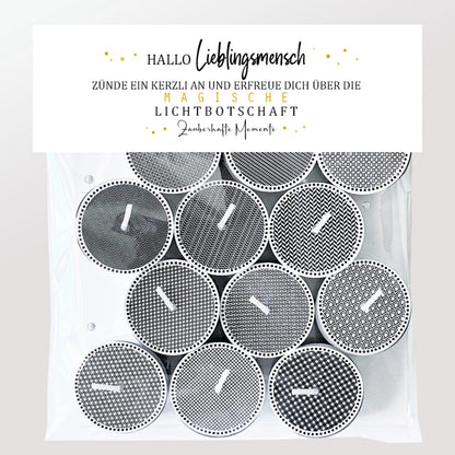 12 Zauberkerzen «Hallo Lieblingsmensch»