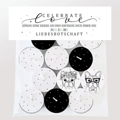 12 Zauberkerzen «celebrate love»