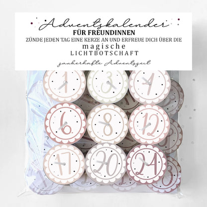 Adventskalender mit 24 Zauberkerzen - FREUNDSCHAFT