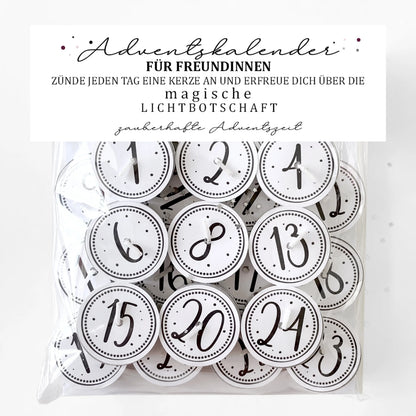 Adventskalender mit 24 Zauberkerzen - FREUNDSCHAFT