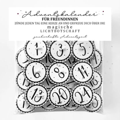 Adventskalender mit 24 Zauberkerzen - FREUNDSCHAFT