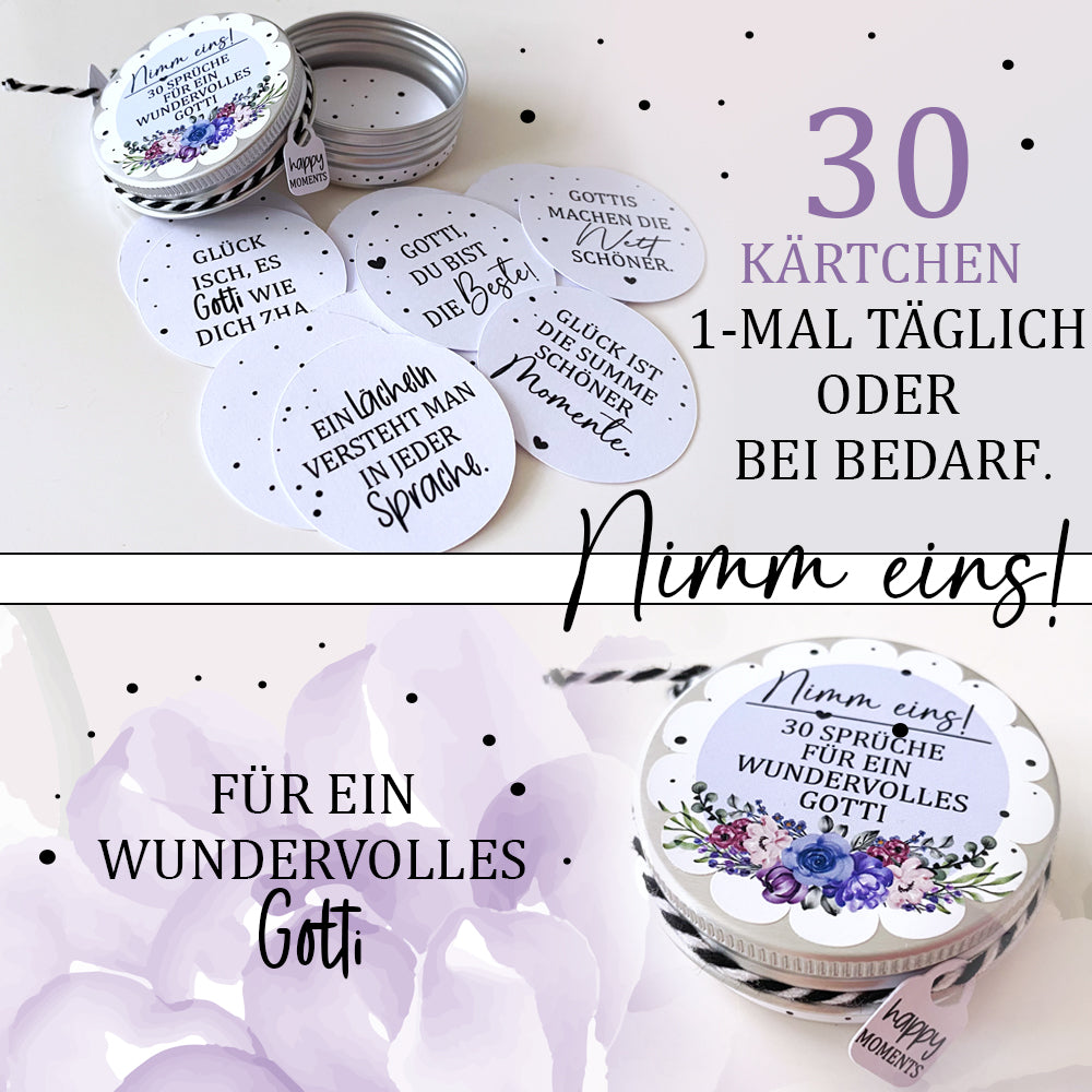 Spruchdose für ein wundervolles Gotti