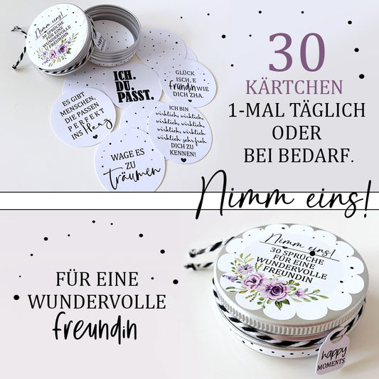 Spruchdose für eine wundervolle Freundin