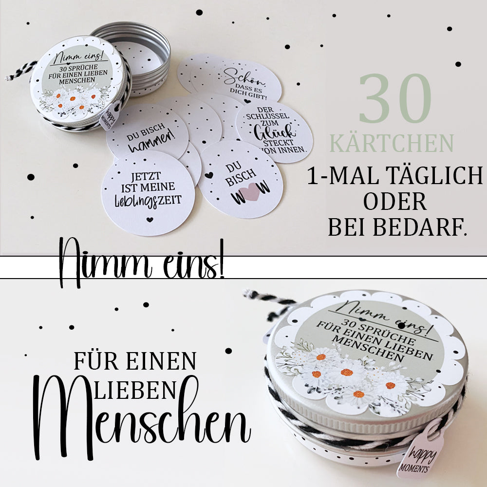 Spruchdose für einen lieben Menschen