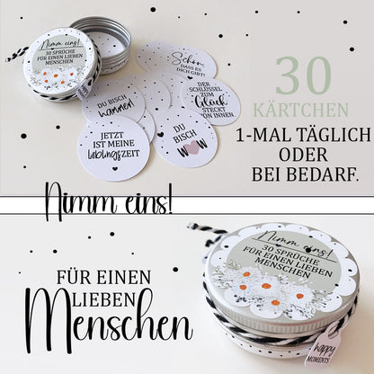Spruchdose für einen lieben Menschen
