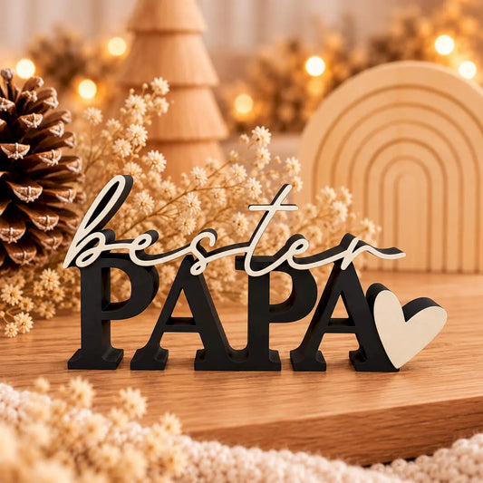 Bester Papa - 3D Schriftzug