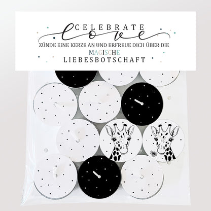 12 Zauberkerzen «celebrate love»