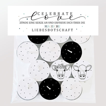 12 Zauberkerzen «celebrate love»