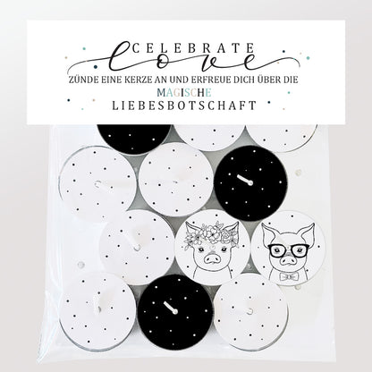 12 Zauberkerzen «celebrate love»