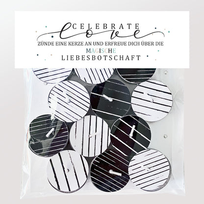 12 Zauberkerzen «celebrate love»