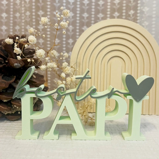 Bester Papi - 3D Schriftzug