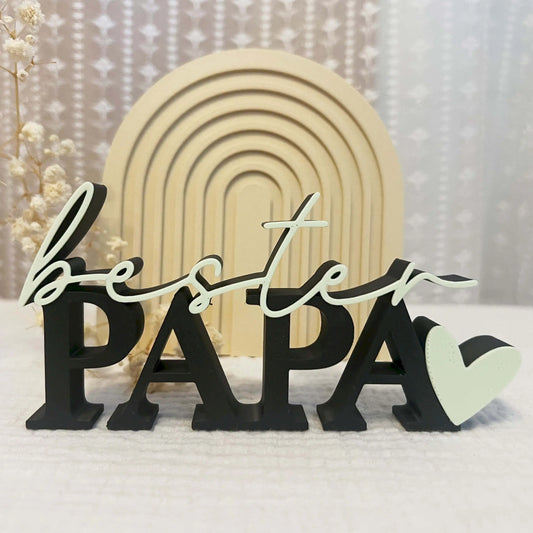 Bester Papa - 3D Schriftzug